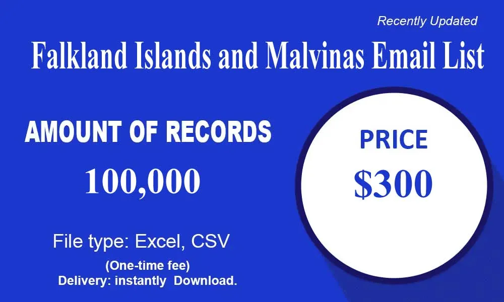 Falkland Islands and Malvinas Email List