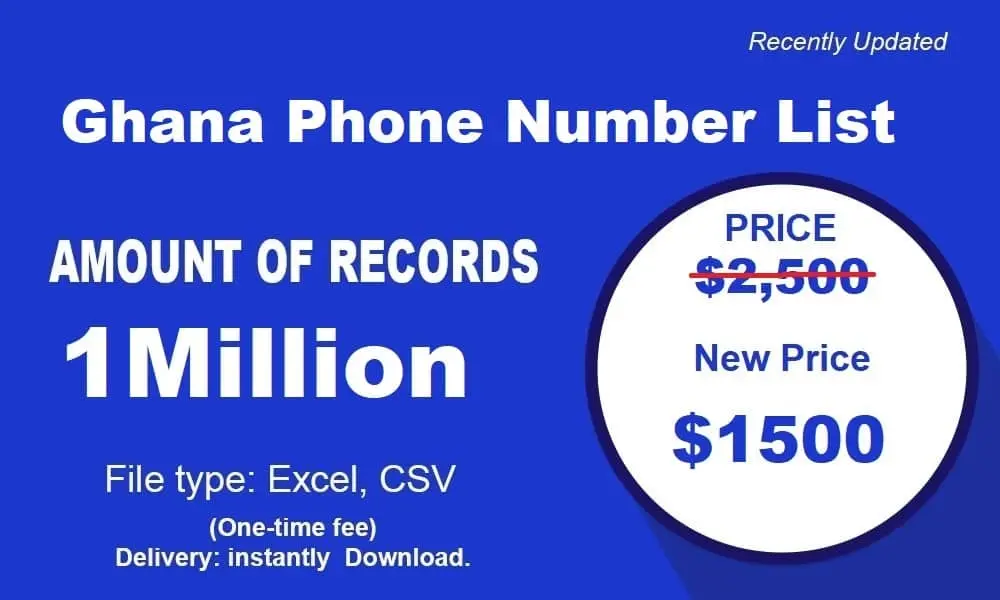 Ghana phone number list