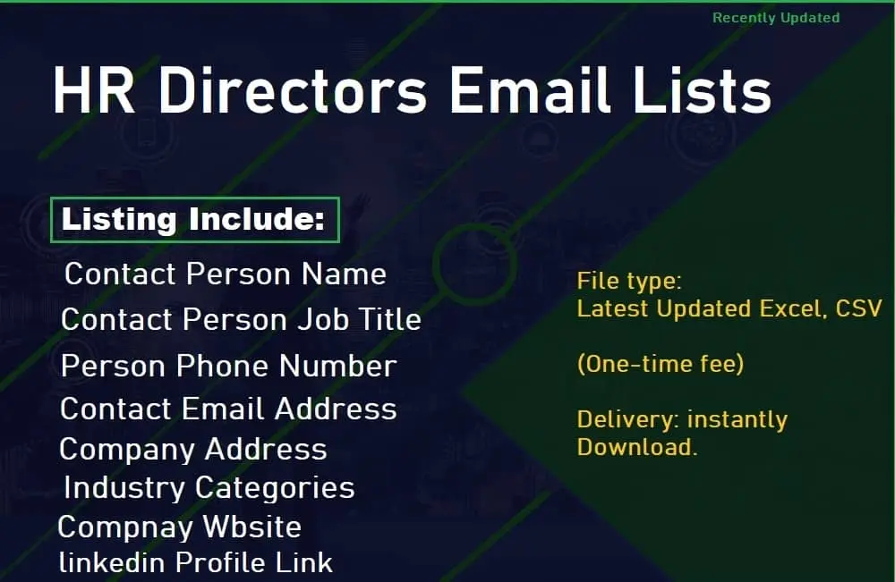 HR Directors Email Lists