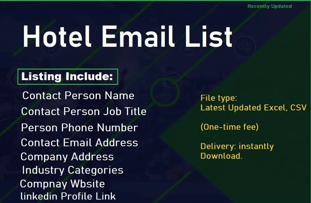 Hotel Email List