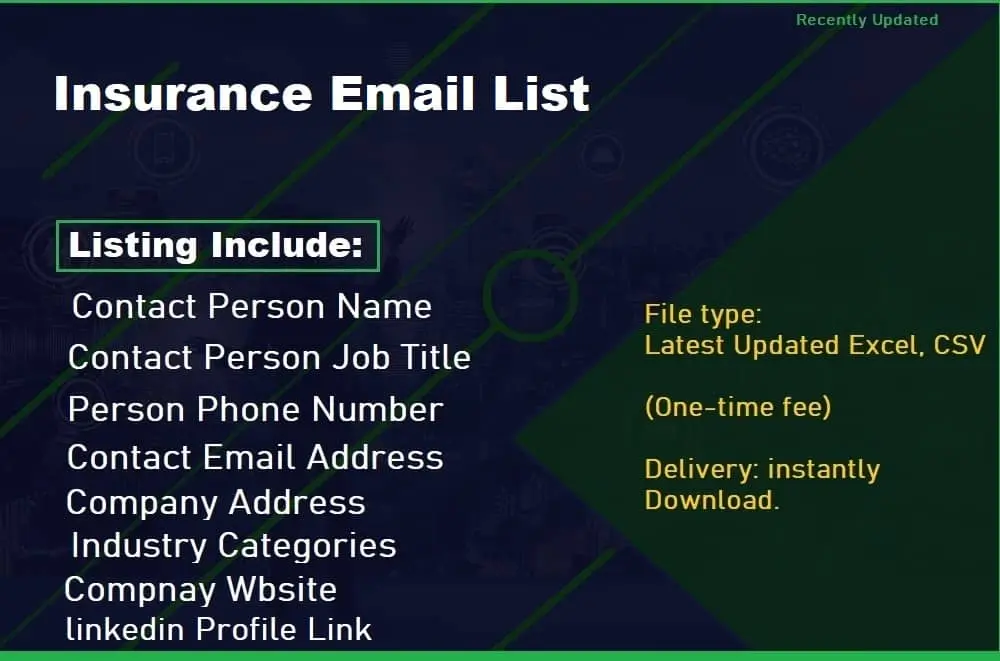 Insurance Email List