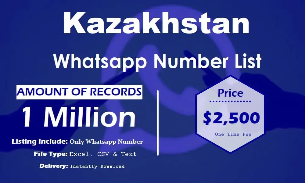 Kazakhstan whatsapp number list