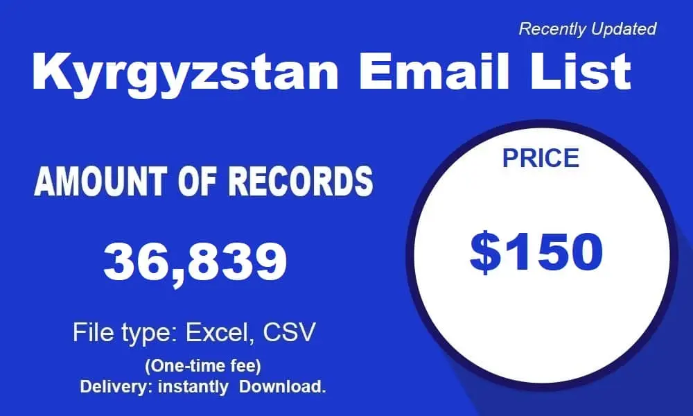 Kyrgyzstan email list