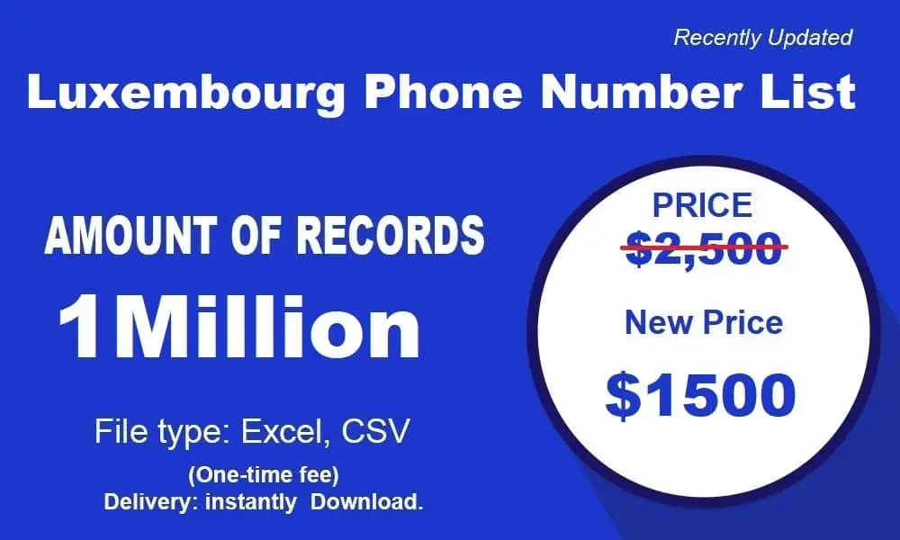 Luxembourg phone number list