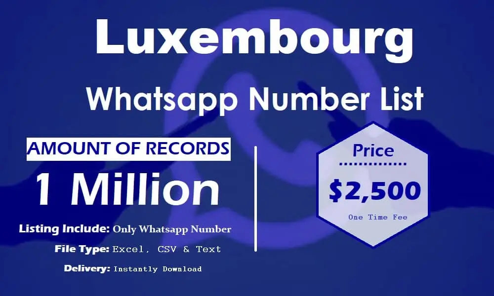 Luxembourg whatsapp number list