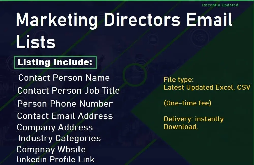 Marketing Directors Email Lists