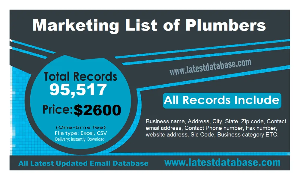 Plumbers Email List