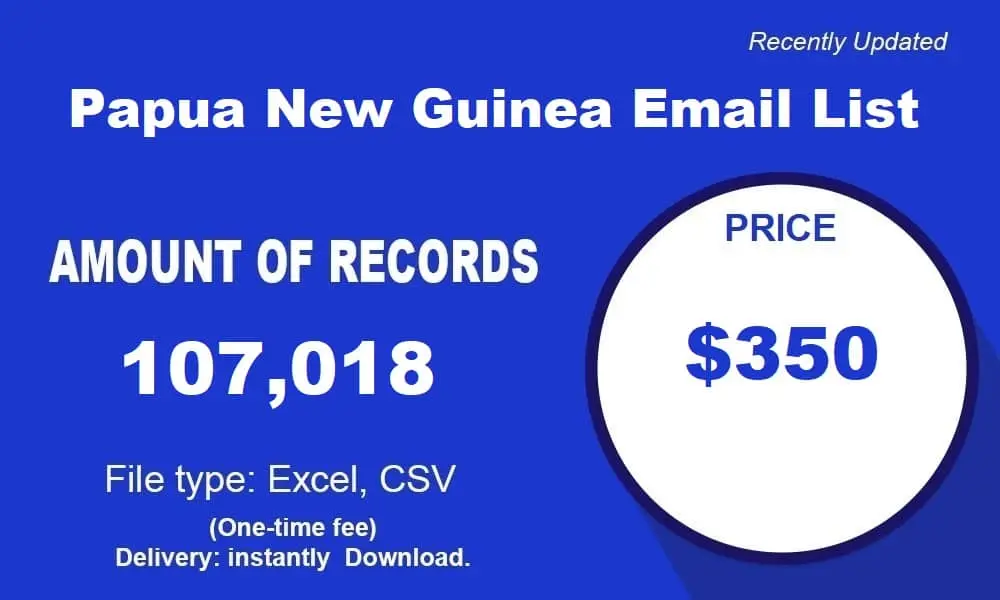 Papua new Guinea email list