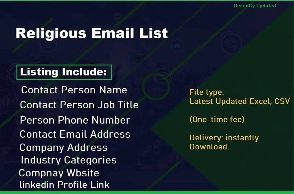 Religious Email List