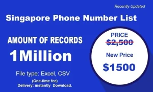 Singapore phone number list