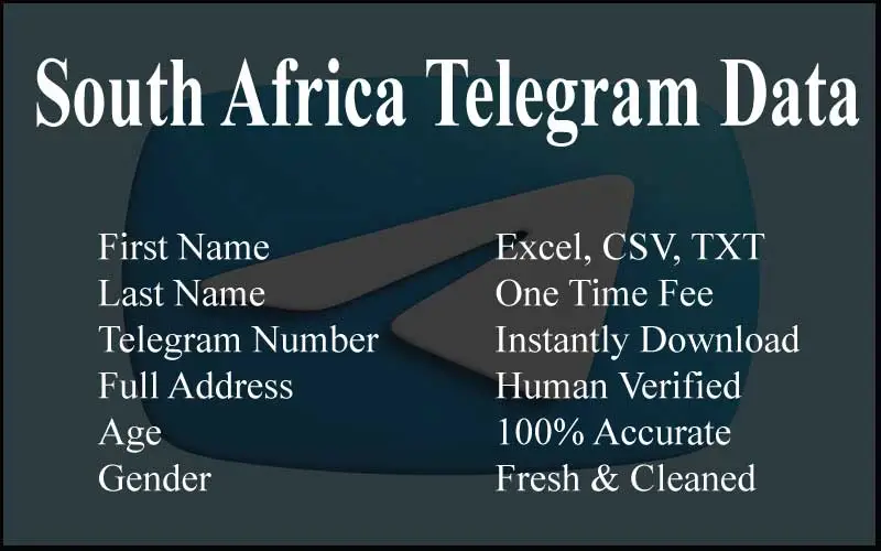 South Africa telegram data