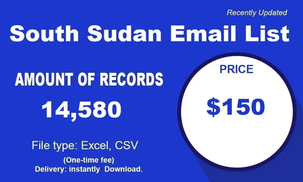 South Sudan email list