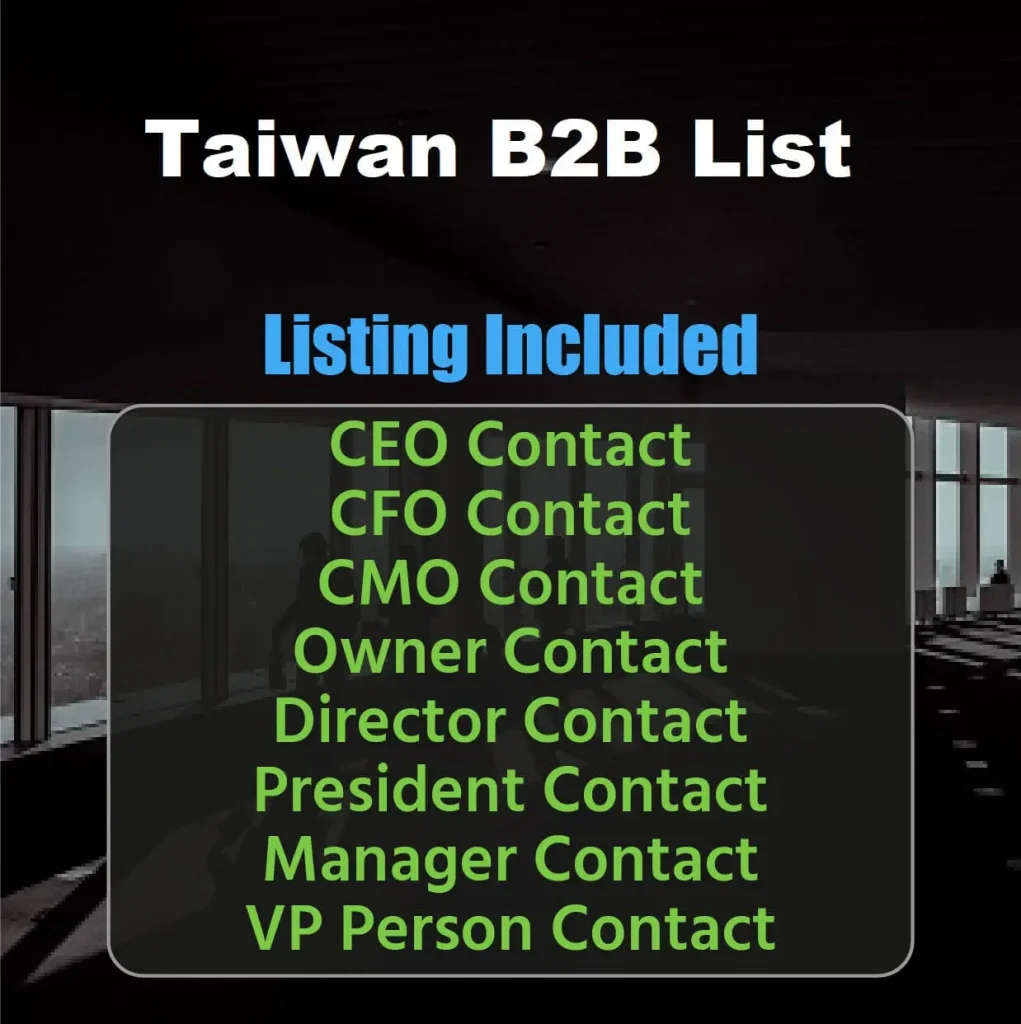 Taiwan business email list