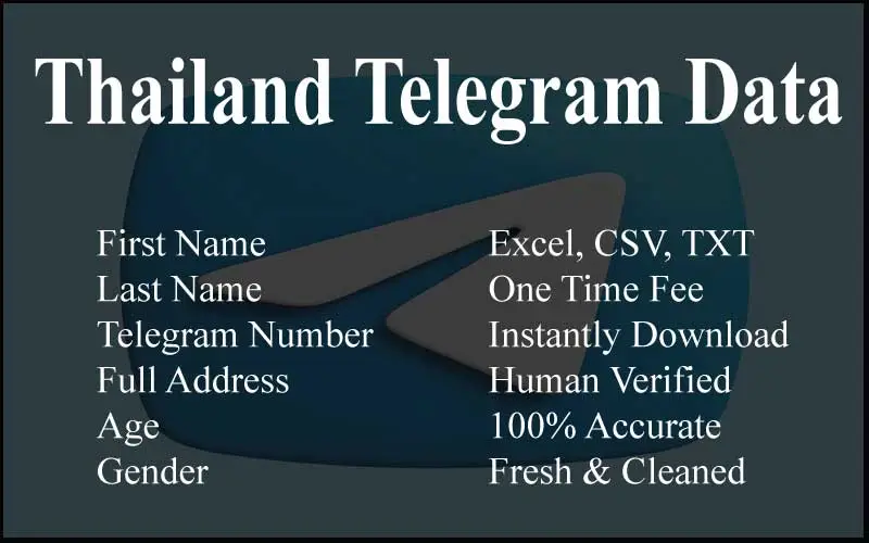 Thailand telegram data