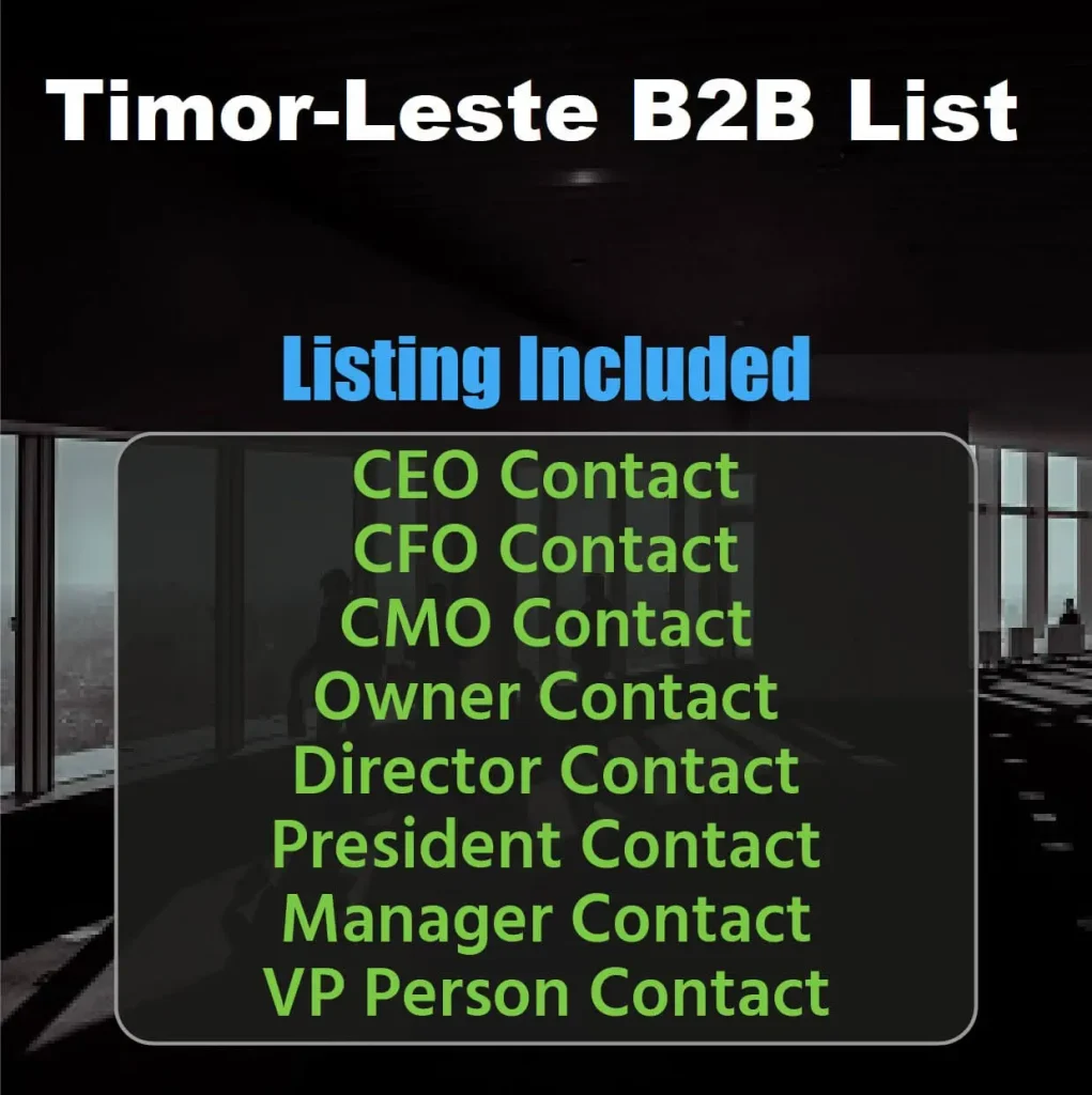 Timor Leste Business Email List