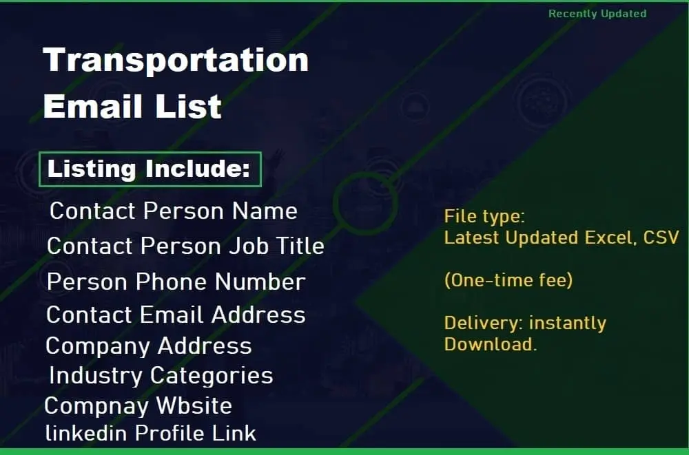 Transportation Email List