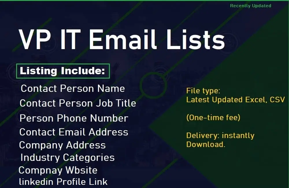 VP IT Email List